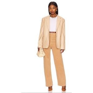 MOTHER High Waisted Tunnel Vision Sneak in Cafe Spice/ TAN  wide leg size 28